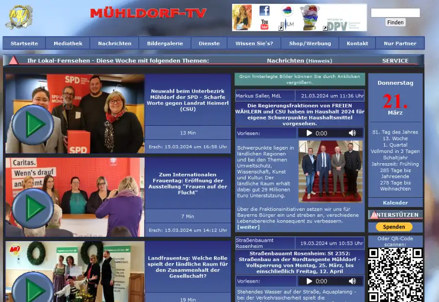 Website Mühldorf TV