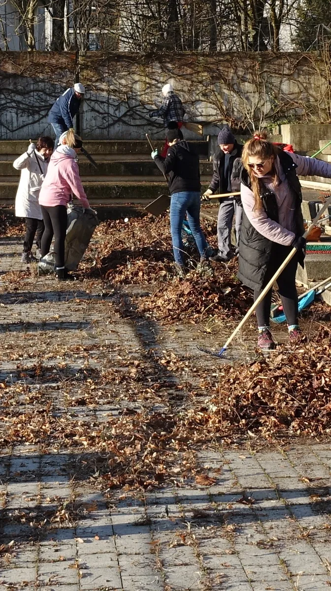 Großreinemachen im Waldbad, erste Aktion